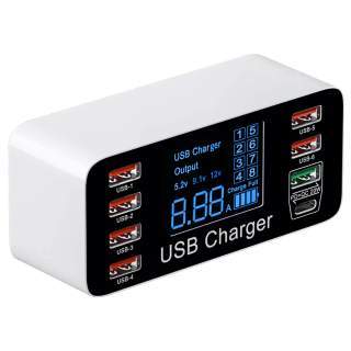 8 Port Smart Led Display Charger
