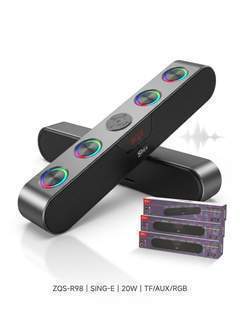Bocina SING-E ZQS-R98 con RGB y Soundbar- 20W
