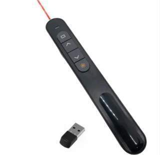 Bolígrafo de giro de página láser rojo inalámbrico, 2,4G, RF, Control remoto
