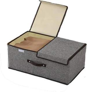 Caja de almacenaje de ropa con 2 tapas