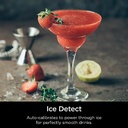Detect Duo Power 72 Oz. 10 Speed Black Pro Blender, Single Serve Traditional Blender with Blend Sense Technology