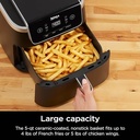 5 Qt. Black Stainless Steel Air Fryer Pro with Air Fry Roast Reheat and Dehydrate