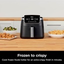 5 Qt. Black Stainless Steel Air Fryer Pro with Air Fry Roast Reheat and Dehydrate