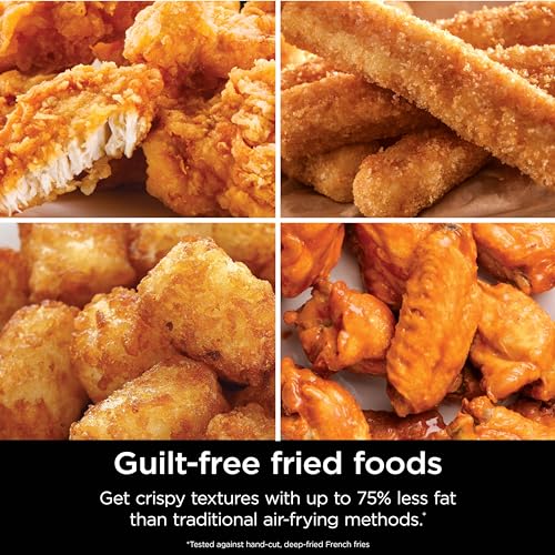 5 Qt. Black Stainless Steel Air Fryer Pro with Air Fry Roast Reheat and Dehydrate