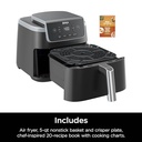 5 Qt. Black Stainless Steel Air Fryer Pro with Air Fry Roast Reheat and Dehydrate