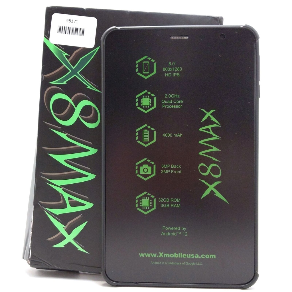 Tablet de 8Pulgadas XMobile X8Max con 32GB+3GB RAM-4000mAh