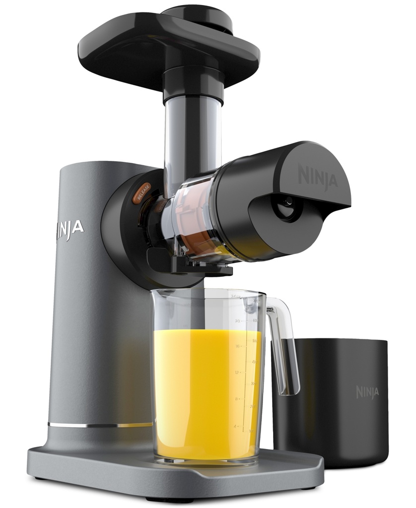 EXTRACTOR Ninja NeverClog 24 Oz. Black Cold Press Juicer with Total Pulp Control (JC151)