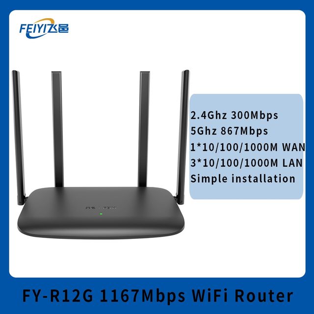 Router inalambrico 1167Mbps - Negro