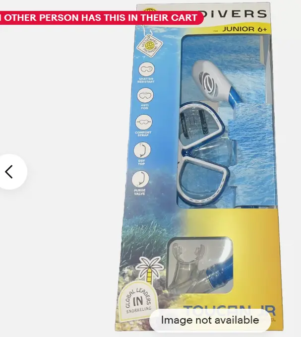 U.S. Divers Toucan Jr Combo Mask Submersible Snorkel Junior 6+ 