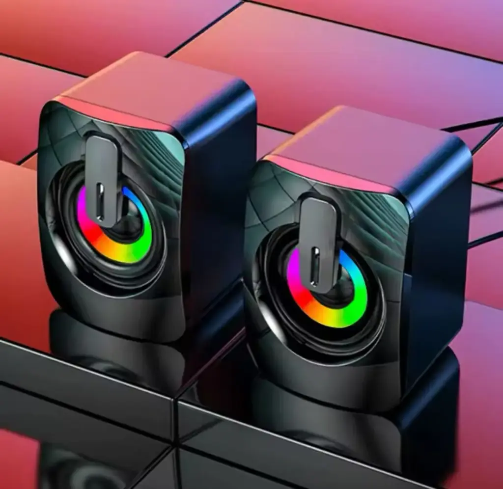 Bocina Speakers 2.0 Active Desktop+Altavoces De ordenador, caja De sonido para PC, micrófono estéreo HIFI