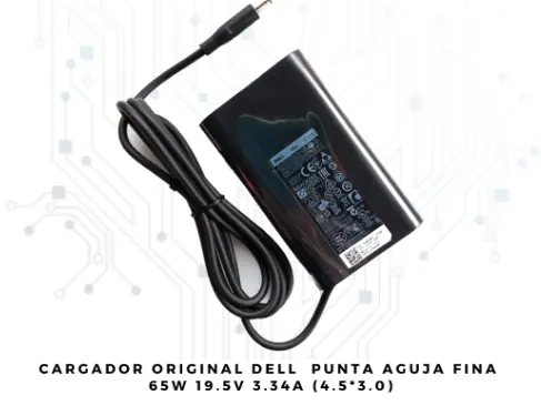 Cargador Dell de Remplazo (Punta Fina)