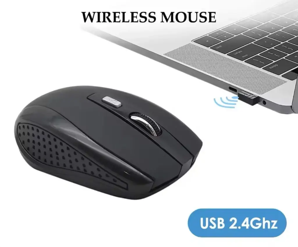 Mouse inalámbrico negro