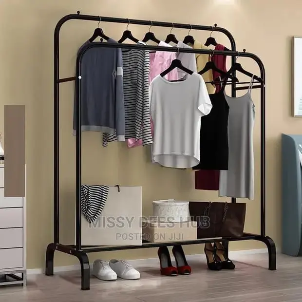 Perchero doble de metal