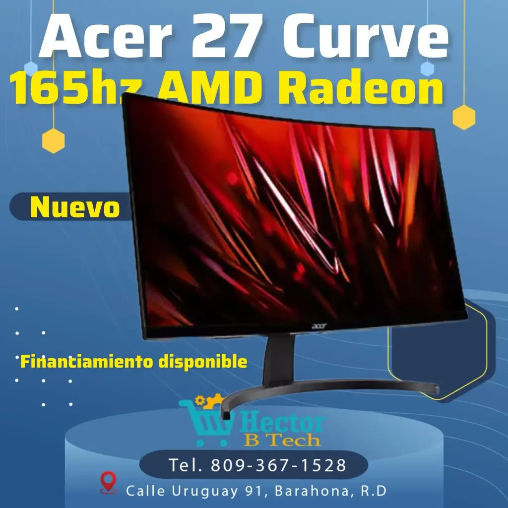 15%OFF Monitor Acer 27 Curve 165hz AMD Radeon