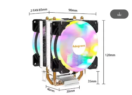 friador de aire de CPU X79 X99, ventilador de refrigeración de procesador PWM de 3 pines/4 pines para Intel LGA 1366 1151 1155 1a-4PIN-1, LGA2011-X79-X99-E5, color fijo
