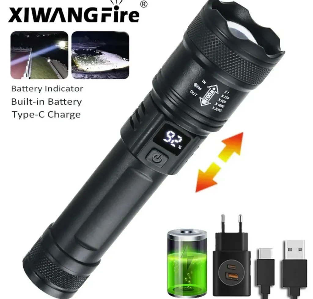 FOCO Multifuncional con USB+ Recargable