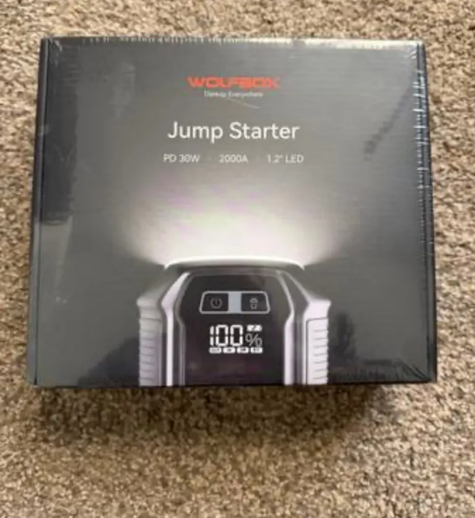 Jump Starter WOLFBOX PD30W+ 2000A+ 1.2LED