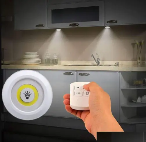 SET DE 3 LUCES LED CON CONTROL REMOTO 