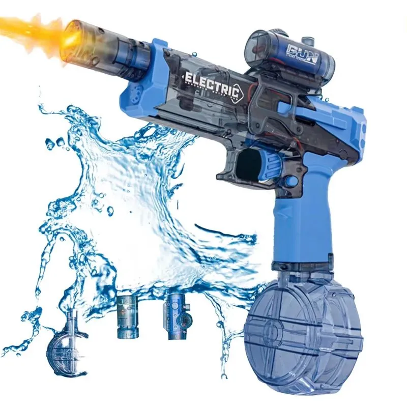 Pistola Trasparent Eletric GUN de agua