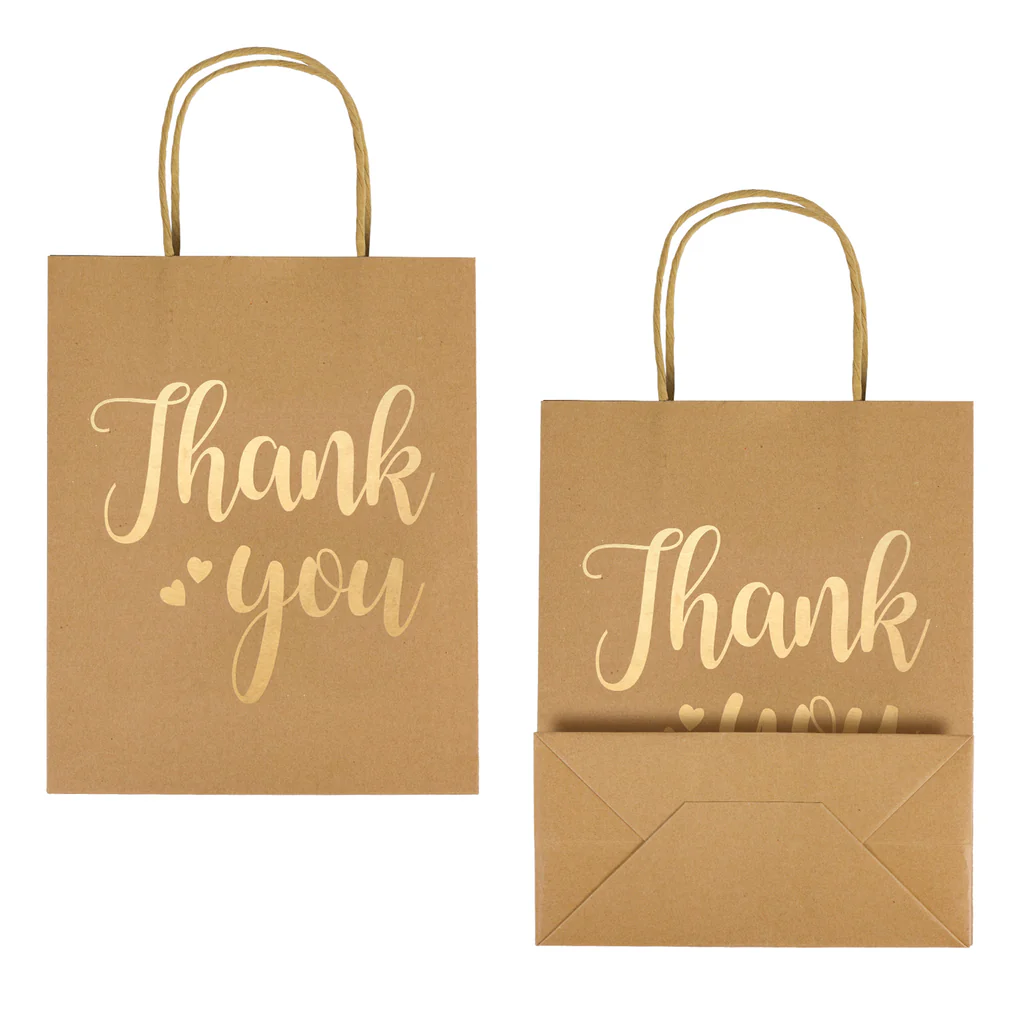Mini bolsas de regalo THANK YOU