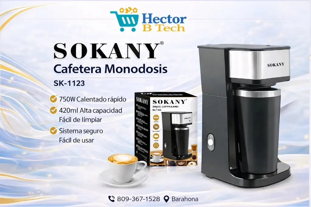 Cafetera SOKANY Personal de 420ML-SK1123