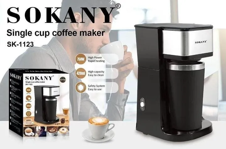Cafetera SOKANY Personal de 420ML-SK1123