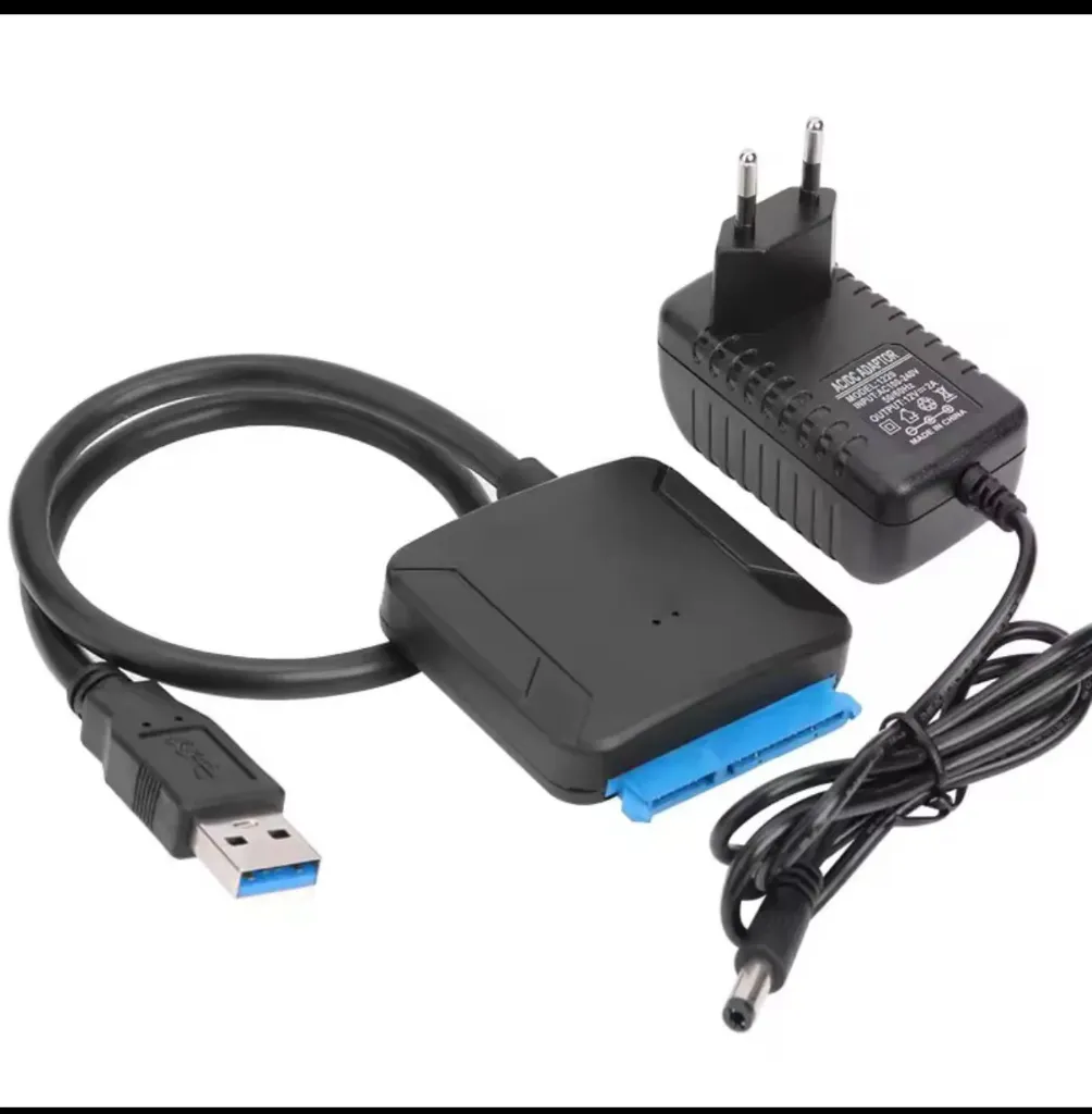 Lector de Disco HDD/SSD con fuente