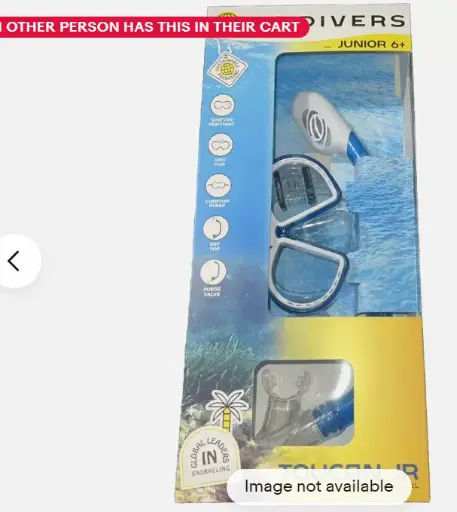 U.S. Divers Toucan Jr Combo Mask Submersible Snorkel Junior 6+ 