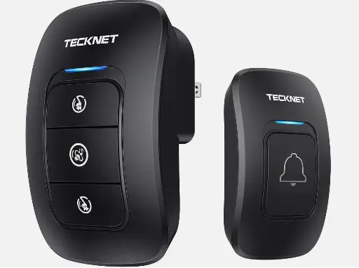 Wireless Doorbell, TeckNet Waterproof Wireless Door 