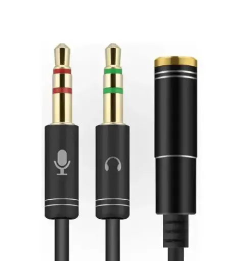 3.5mm Jack Earphones Splitter Audio Cables 1 To 2 Male Female 